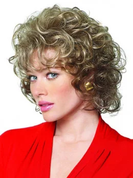 Cheap Lace Front Curly Chin Length Classic Wigs
