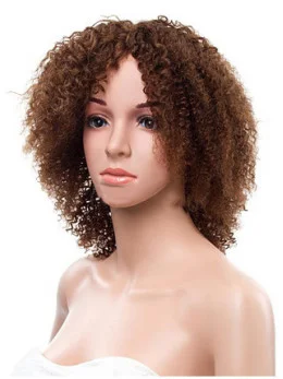 16  inches Kinky Curly Lace Front Human Hair Wig