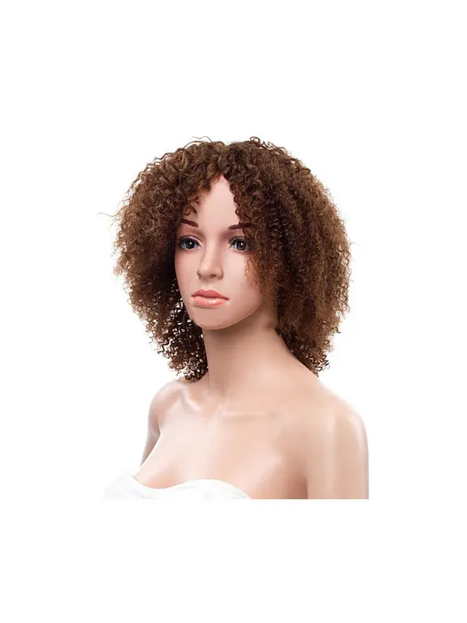 16  inches Kinky Curly Lace Front Human Hair Wig