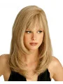 Popular Blonde Straight Long Remy Human Lace Wigs