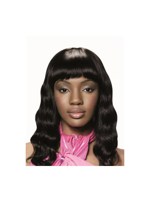 Wavy Black Human Hair African American Wigs