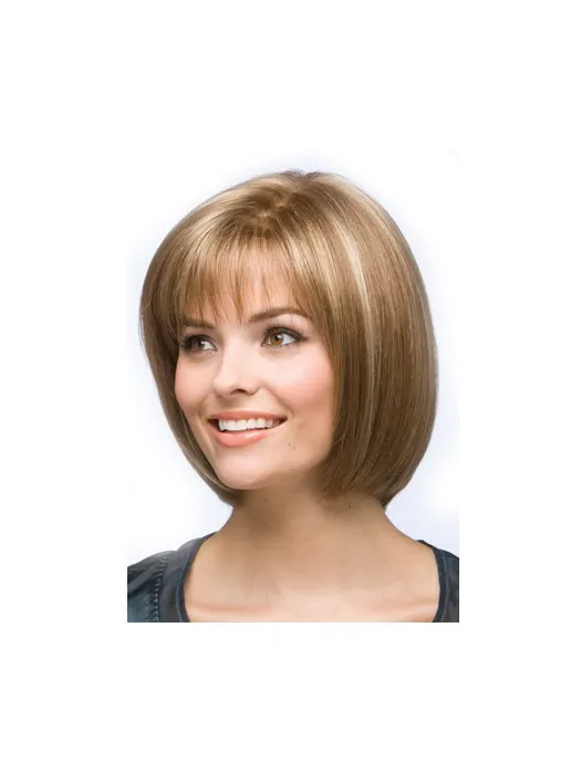 Great Blonde Lace Front Chin Length Wigs For Cancer