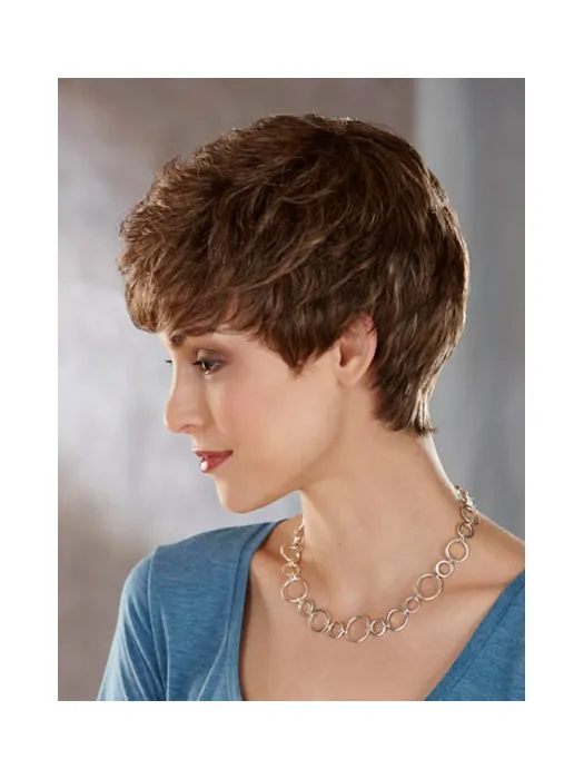 Preferential Lace Front Wavy Cropped Classic Wigs