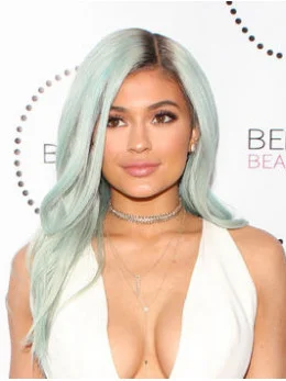 Gorgeous Long Wavy Grey Grey Kylie Jenner Inspired Wigs