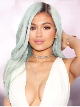 Gorgeous Long Wavy Grey Grey Kylie Jenner Inspired Wigs