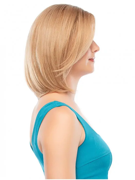 Fantastic Blonde Straight Chin Length 100 per Hand-tied Comfortable Wigs