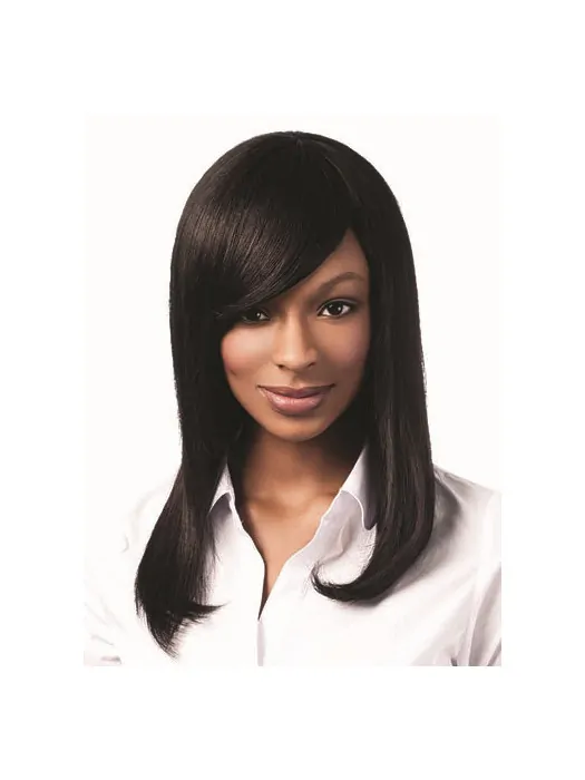 Black 16 inch African American Hair Wigs