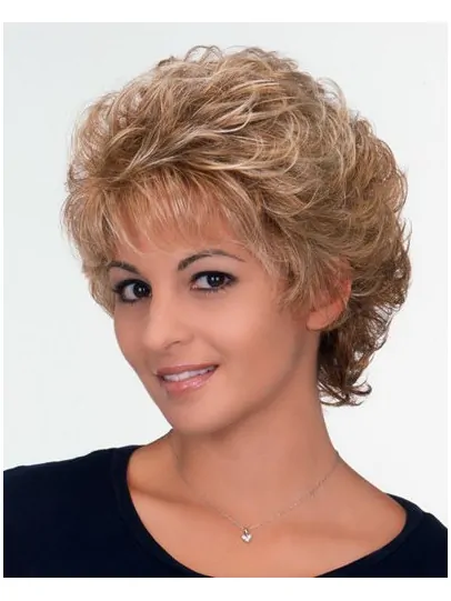 Cosy Blonde Curly Short Classic Wigs