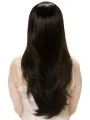 Sassy Black Lace Front Remy Human Hair Long Wigs