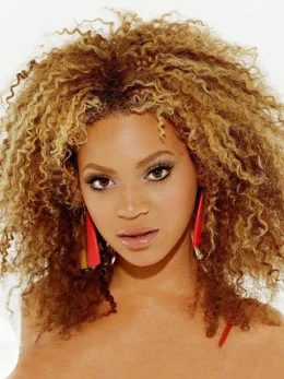 Beyonce 12  inches Remy Hair African American Curly Lace Wig