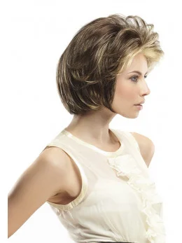 Blonde Wavy Synthetic Durable Short Wigs