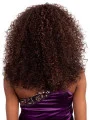 Designed Auburn Curly Shoulder Length Wigs