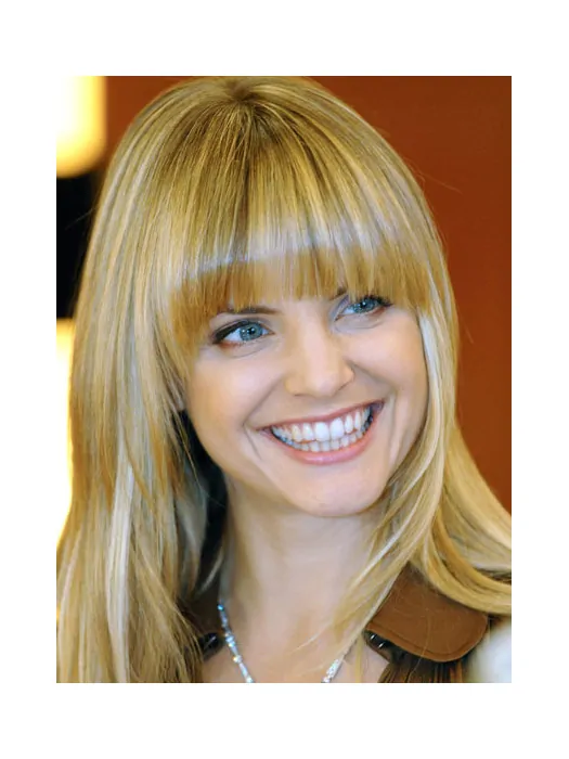 Blonde Straight Synthetic Nice Wigs For Cancer