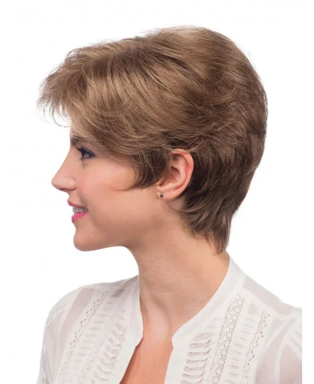 Blonde Monofilament Synthetic Pleasing Short Wigs