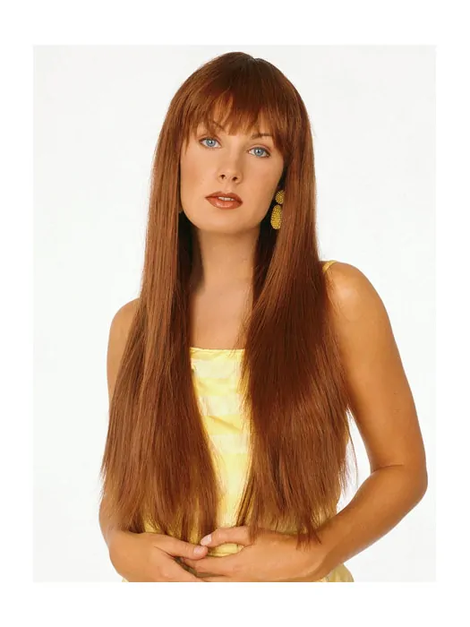 Hairstyles Auburn Straight Synthetic Long Wigs