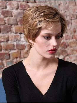 Synthetic 8 inch Wavy Short Blonde Classic Wig On Sale