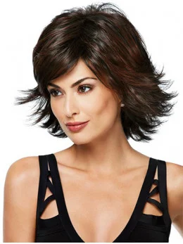 Synthetic Chin Length Layered Elegant Wigs
