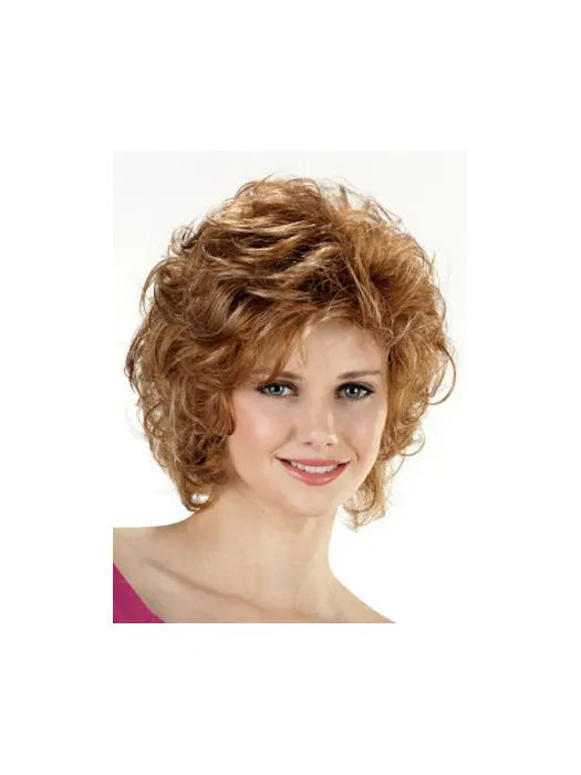 Pleasing Lace Front Curly Chin Length Classic Wigs
