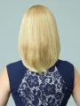 Blonde Monofilament Remy Human Hair Gentle Long Wigs