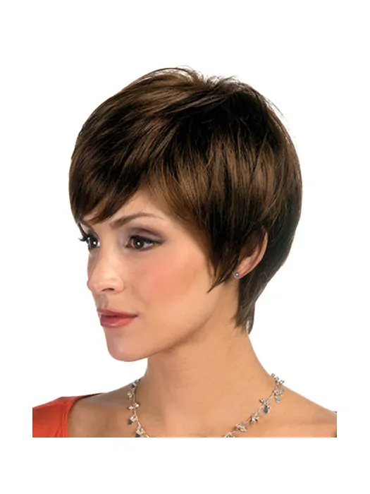 Lace Front Cheap Layered Straight Short Wigs