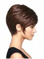 Discount Monofilament Layered Straight Short Wigs