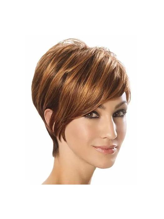 Hairstyles Brown Straight Wigs For Cancer