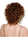 Sleek Auburn Curly Shoulder Length Wigs