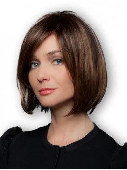 Beautiful Straight Brown Bobs Excellent Wigs