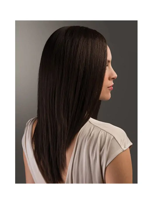 Comfortable Brown Straight Long Synthetic Wigs