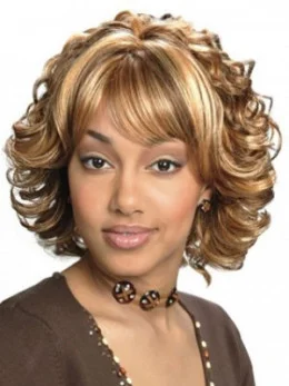 Cosy Blonde Wavy Chin Length Synthetic Wigs