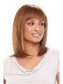 Good Monofilament Straight Shoulder Length African American Wigs