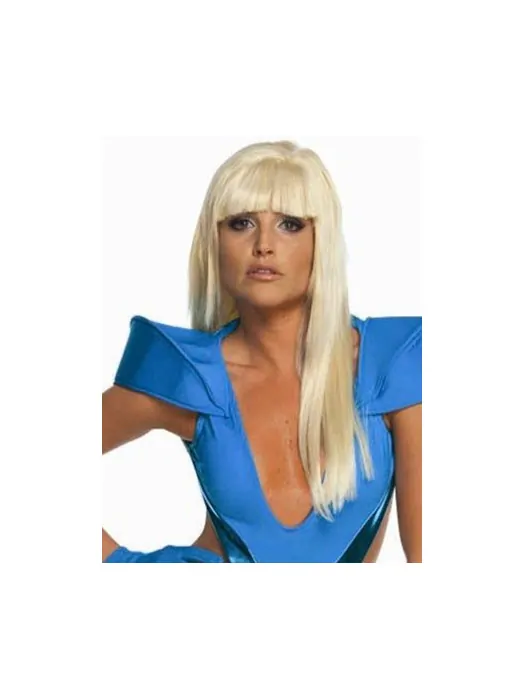 No-fuss Blonde Straight Long Lady Gaga Wigs