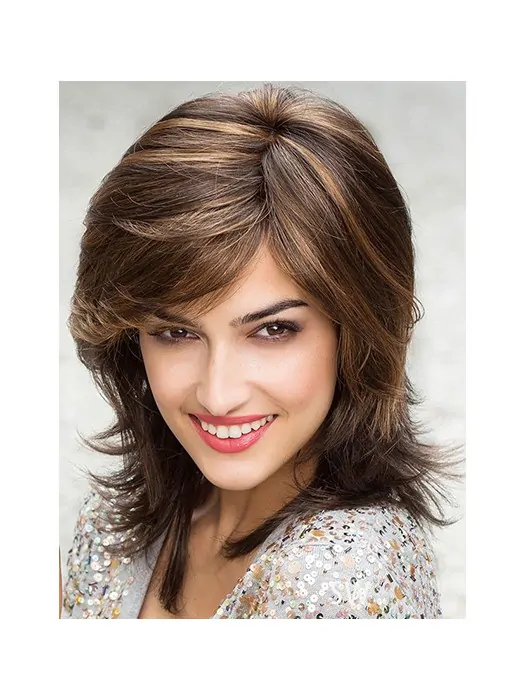 Faddish Lace Front Straight Shoulder Length Lace Wigs
