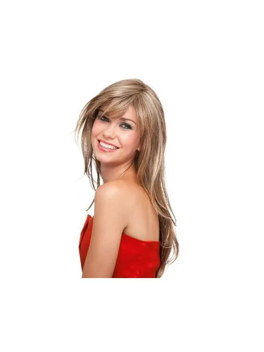 Affordable Blonde Lace Front Synthetic Long Wigs