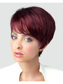 Brown Style Boycuts Straight Short Wigs