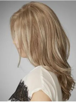 Trendy Blonde Wavy Long Remy Human Lace Wigs