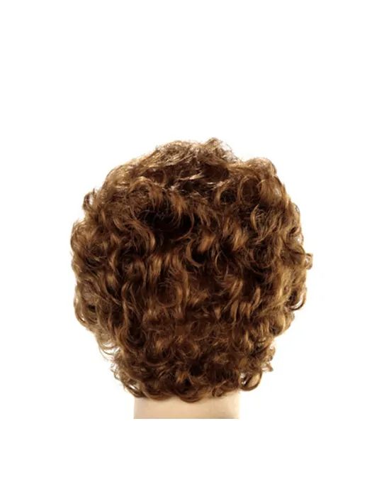 Sleek Brown Curly Short Classic Wigs