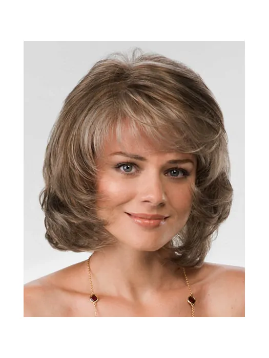 New Brown Wavy Chin Length Synthetic Wigs