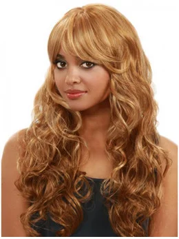 Designed Blonde Curly Long Human Hair Wigs and Half Wigs