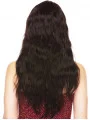 Graceful Brown Wavy Long Human Hair Wigs