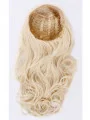 Popular Blonde Wavy Long Human Hair Wigs and Half Wigs
