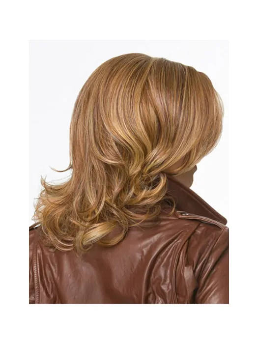 Lace Front Wholesome Wavy Synthetic Medium Wigs