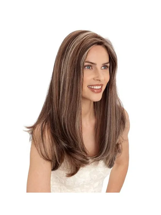 Discount Remy Human Hair Lace Front Straight Long Wigs
