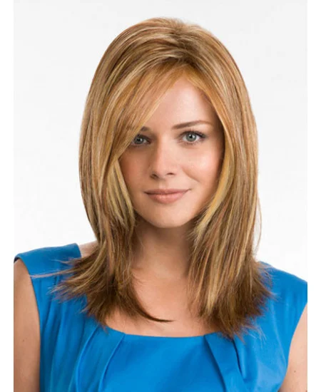 Blonde Straight Synthetic Good Long Wigs
