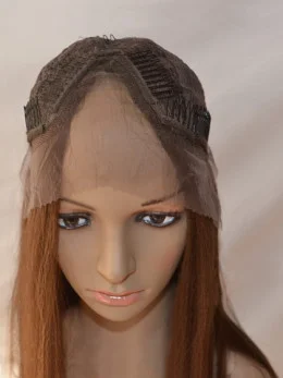 No-fuss Auburn Lace Front Long U Part Wigs