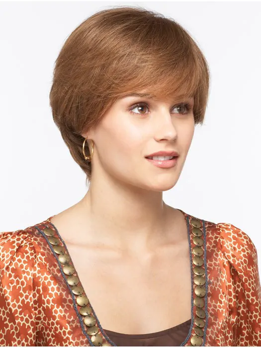 Top Monofilament Straight Short Synthetic Wigs