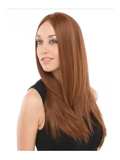Sassy Auburn Lace Front Long Celebrity Wigs