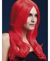 Beautiful Long Wavy Red Capless Synthetic Wigs