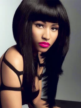 New Black Lace Front Long Nicki Minaj Wigs