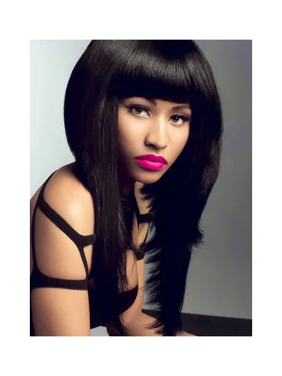 New Black Lace Front Long Nicki Minaj Wigs